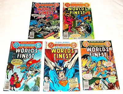Buy World's Finest (Superman Batman) #'s: 255-259 (1979, DC), 5 Issue Lot Run, FN/VF • 18.32£