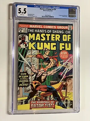 Buy Master Of Kung Fu 29 Cgc 5.5 1st Razorfist 1975 • 40.20£