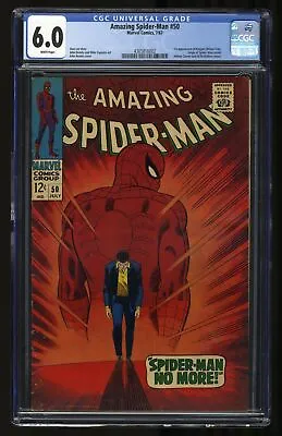 Buy Amazing Spider-Man #50 CGC FN 6.0 White Pages 1st Full Appearance Kingpin! • 958.62£