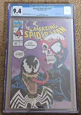 Buy Amazing Spider-Man #347 CGC 9.4 White Pages Venom Marvel Comics 1991 • 56.77£