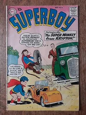 Buy Superboy 76 Silver Age Dc Comic. 1959. Ist Super Monkey.  • 6.50£