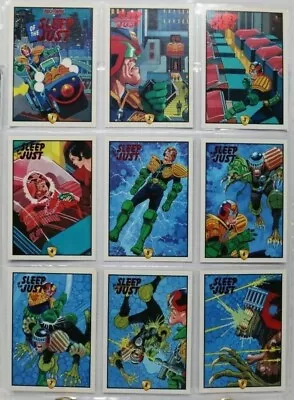 Buy Judge Dredd Trading Card Set Chase Cards Sleep Of The Just #1 - #9 • 8.99£