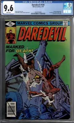 Buy Daredevil 159 - CGC Near Mint+ NM+ 9.6 - 2nd Frank Miller On Daredevil, Bullseye • 124.06£