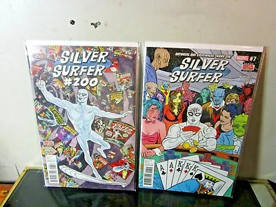 Buy Silver Surfer #200 (10/2016) 6-7 LOT Marvel Comics Mike Allred BAGGED BOARDED • 20.50£