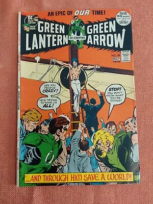Buy Green Lantern #89 Neal Adams Classic Crucifixion Cover DC Comics 1972  • 15.99£