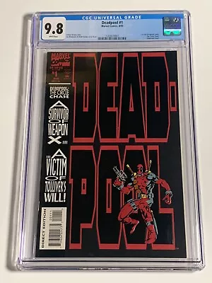 Buy DEADPOOL: The Circle Chase #1 CGC 9.8 White  Marvel Comics (1993) FIRST SOLO • 154.16£