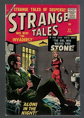 Buy Atlas Marvel Comics Strange Tales 62 6.5 FN+ 1958 Horror  Alone In The Night   • 309.11£