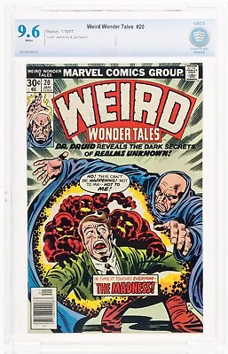 Buy WEIRD WONDER TALES #20 1977 CBCS 9.6 Jack Kirby WHITE PAGES DR DRUID MARVEL🔥cgc • 62.46£