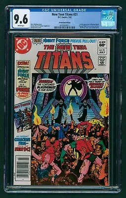 Buy New Teen Titans #21 (1982) CGC 9.6 White! 1st Brother Blood! 1st Night Force! • 86.58£