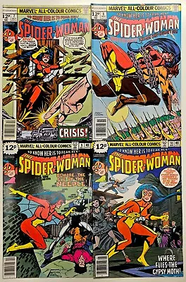 Buy Bronze Age Marvel Comics Spider-Woman 4 Key Issue Lot 7 8 9 10 High Grade VF/NM • 0.99£