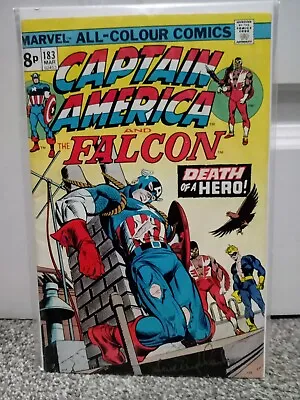 Buy Marvel Signed Steve Englehart Captain America & The Falcon #183 Comic (1975) COA • 19£