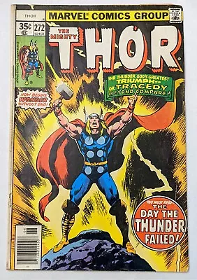 Buy Vintage Marvel Comics Group 1978 The Mighty Thor #272 The Day The Thunder Failed • 3.19£