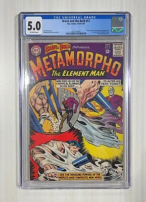 Buy Brave And The Bold #57 (1964) Metamorpho 1st Apperance - CGC 5.0 • 261.39£