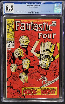 Buy Fantastic Four #75 Cgc 6.5 - Silver Surfer & Galactus - 1968 Kirby • 104.46£