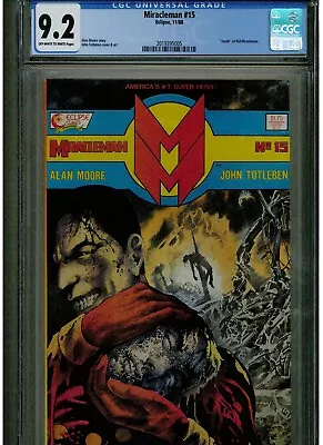 Buy Miracleman #15 Cgc 9.2 Death Of Kid Miracleman 1988 Alan Moore Eclipse Comics • 110.54£