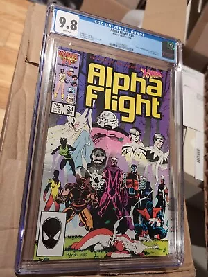 Buy Alpha Flight #33 CGC 9.8 WP Marvel Comics 1986 1st Lady Deathstrike • 94.87£