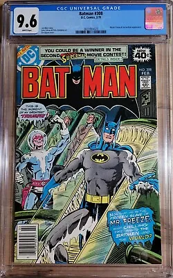 Buy 1979 Batman 308 CGC 9.6 Mister Freeze Selina Kyle Appearance RARE • 261.68£