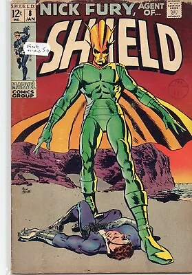 Buy Nick Fury Agent Of SHIELD #8 (1968) - THUS SPEAKS SUPREMUS! - Back Issue • 9.99£