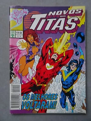 Buy The Flash #81 Novos Titãs 110 Portuguese Brazilian Comics DC 1995 • 10.21£