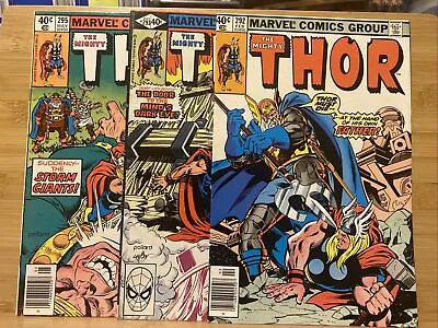 Buy The Mighty Thor Vol. 1 #292 293 295 Marvel, 1979) VG And Good • 7.88£