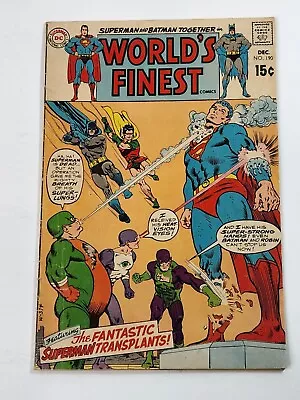 Buy World's Finest Comics 190 DC Comics Superman Batman Final Silver Age 1969 • 13.60£