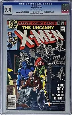 Buy X-Men #114 CGC 9.4 Marvel Comics 1978 1st Uncanny Logo Mark Jeweler's Insert  • 238.30£