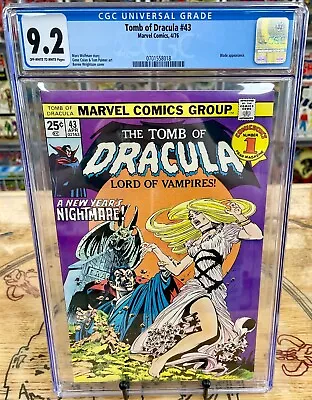 Buy TOMB OF DRACULA #43 CGC 9.2 Cover Art By Bernie Wrightson - Key Issue • 101.83£