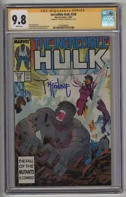 Buy Incredible Hulk #338 CGC 9.8 White Pages Sig Series By Todd McFarlane • 276.47£