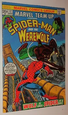 Buy Marvel Team Up #12 Spider-man Werewolf By Night Ross Andru Vf- 1973 • 32.09£