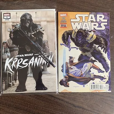 Buy 2015 Star Wars #20 Origin Black Krrsantan And One Shot Photo Cover • 19.30£