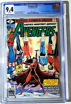 Buy Marvel Avengers #187 Comic Book (1979) CGC Graded Near Mint (9.4) White Pages • 55.17£