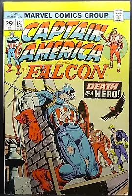 Buy Captain America # 7.5 Vf- 1975 Death Of Captain America (roscoe Simons) • 4.73£