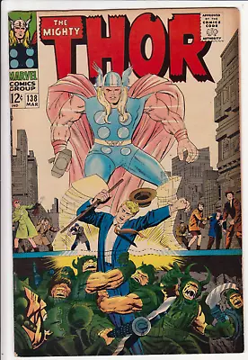 Buy The Mighty Thor #138, Marvel Comics 1967 FN 6.0 Thor Vs Ulik • 36.03£