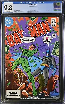 Buy BATMAN #362 (1983) CGC 9.8 WP RIDDLER COVER Ed Hannigan & Dick Giordano • 142.48£