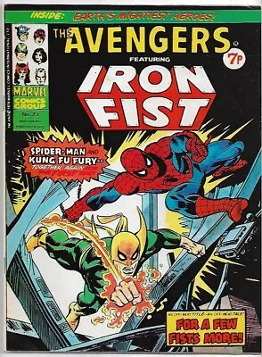 Buy The Avengers #73 Featuring Iron Fist VG (1975) Marvel Comics UK • 2.75£