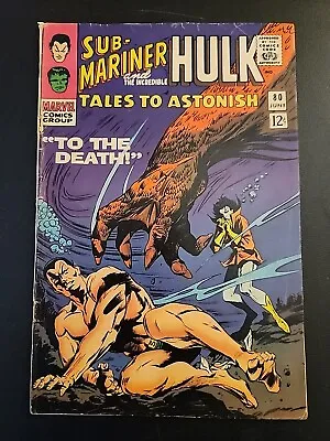 Buy Marvel Tales To Astonish #80 1966 Sub-Mariner Incredible Hulk Lower Grade Reader • 5.51£
