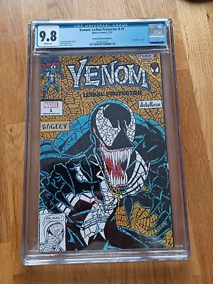 Buy Venom Lethal Protector Ii #1 Cgc 9.8 Shattered Comics Gold Tile Mosaic Exclusive • 100£