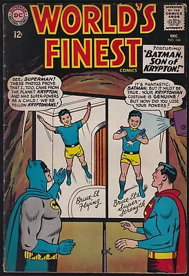 Buy DC Comics WORLD’s FINEST #146 Batman And Superman Appearance 1964 VG! • 8£
