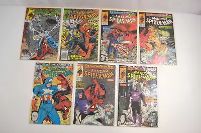 Buy Amazing SpiderMan 320 321 323-328 Marvel Comic Lot High Grade Captain America • 51.54£