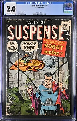 Buy Tales Of Suspense #2 CGC 2.0! Marvel 1959 • 160.12£
