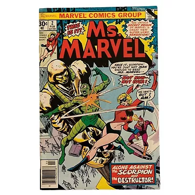 Buy VTG 1977 Ms. Marvel #2 Comic Book Marvel Comics • 11.93£