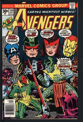 Buy Avengers #154 6.0 // 1st Appearance Tyrak Marvel 1976 • 24.51£
