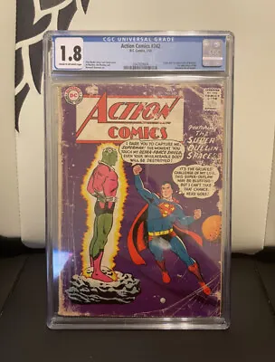 Buy Action Comics #242 CGC 1.8 DC 1958 1st Brainiac! Key Silver Age.  • 672.02£