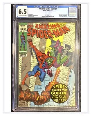 Buy Amazing Spider-Man #97 CGC 6.5   1971 Green Goblin Appears    Marvel Comics • 128.10£