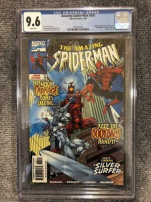 Buy The Amazing Spider-Man # 430 (CGC 9.6, Marvel, 1/98) Cosmic Carnage,Thunderbolts • 78.83£