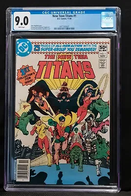 Buy New Teen Titans #1. CGC 9.0. Off White-white Pages. Bronze Age Key. Newsstand • 125£