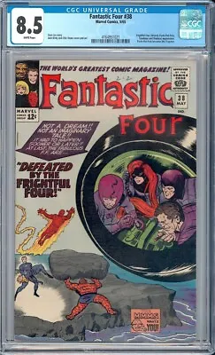 Buy Fantastic Four #38 CGC 8.5 (1965) Paste-Pot Pete Becomes The Trapster! L@@K! • 355.62£