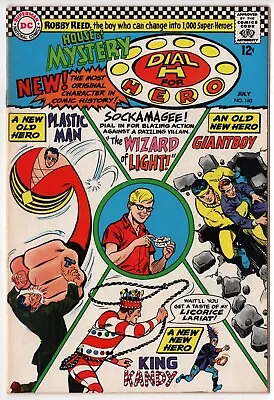 Buy HOUSE OF MYSTERY 160  VF-NM 8.5-9.0 1966  1st S.A. Plastic Man / Dial H For Hero • 316.40£