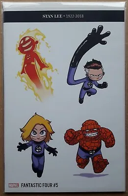 Buy Fantastic Four #5 2018 Skottie Young Variant Cover Marvel 1st Print New Boarded • 20£