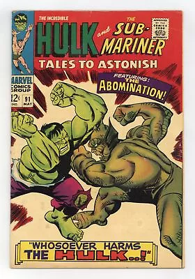 Buy Tales To Astonish #91 GD/VG 3.0 1967 • 43.48£